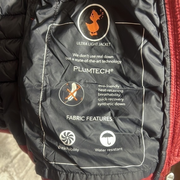 SAVE THE DUCK Puffer Vest Juniors Size 1 Mineral Red & Navy Ultra-Light‎ - Picture 8 of 9
